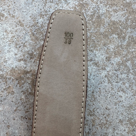 Brioni Black Leather Belt - Picture 10 of 13